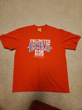 Ecko Unlimited Orange Short-Sleeve Logo Tee